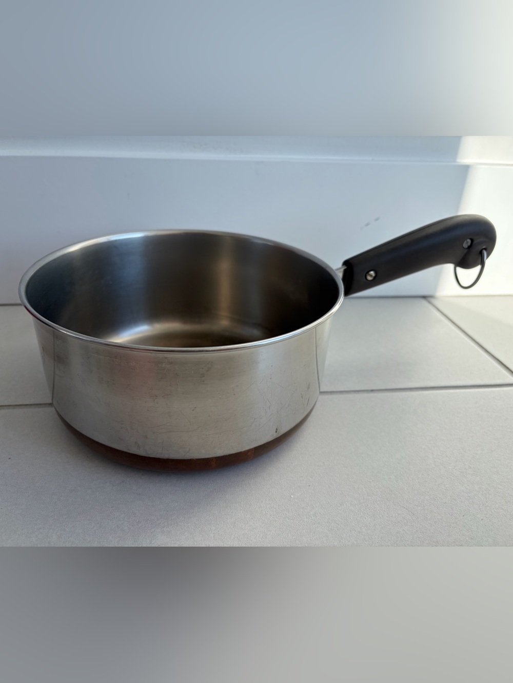 Vintage Revere Ware 1801 Copper Clad Stainless Saucepan Pot 1.5 Qt